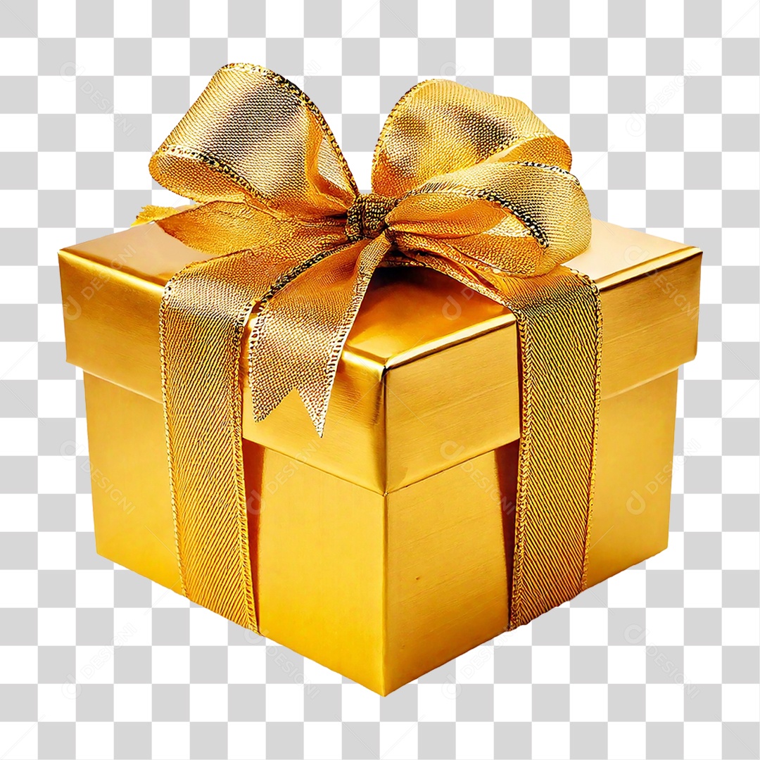 Elemento 3D Caixa de Presente PNG Transparente