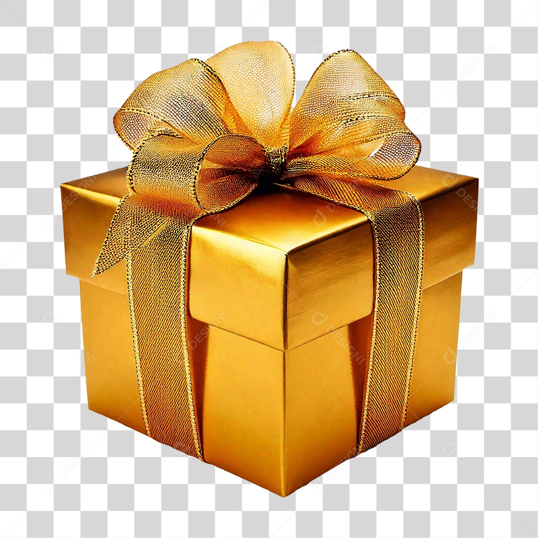 Elemento 3D Caixa de Presente PNG Transparente