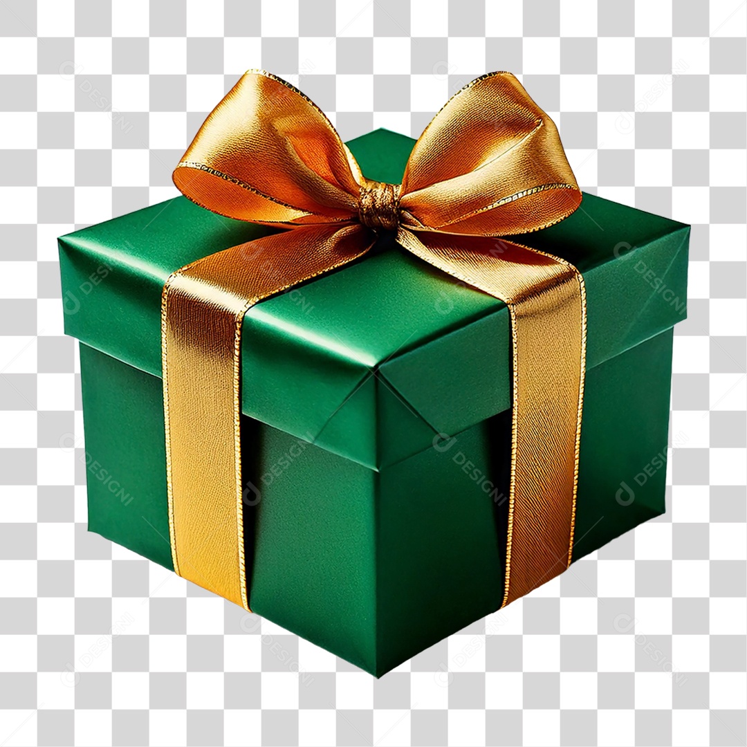 Elemento 3D Caixa de Presente PNG Transparente