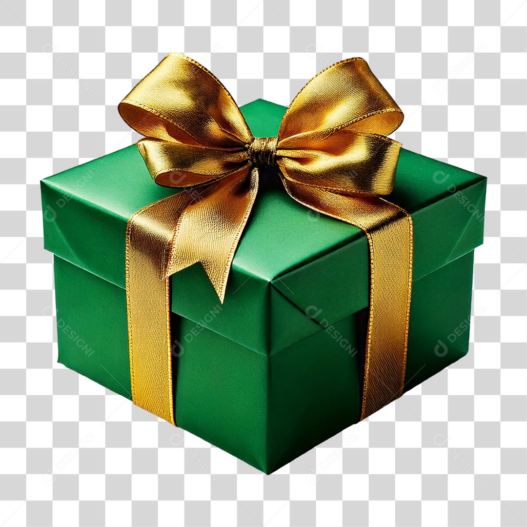 Elemento 3D Caixa de Presente PNG Transparente