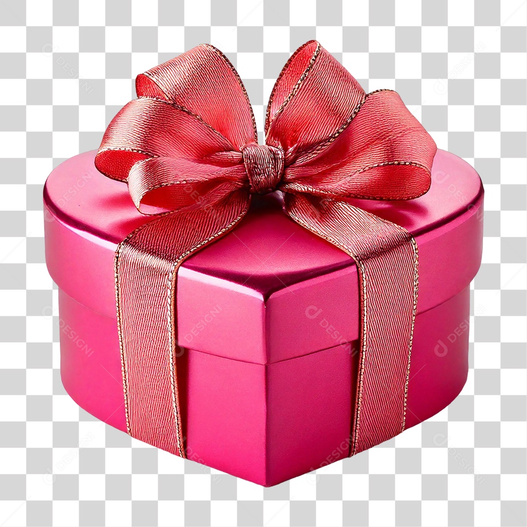 Elemento 3D Caixa de Presente PNG Transparente