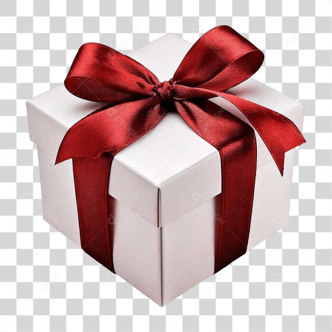 Elemento 3D Caixa de Presente PNG Transparente