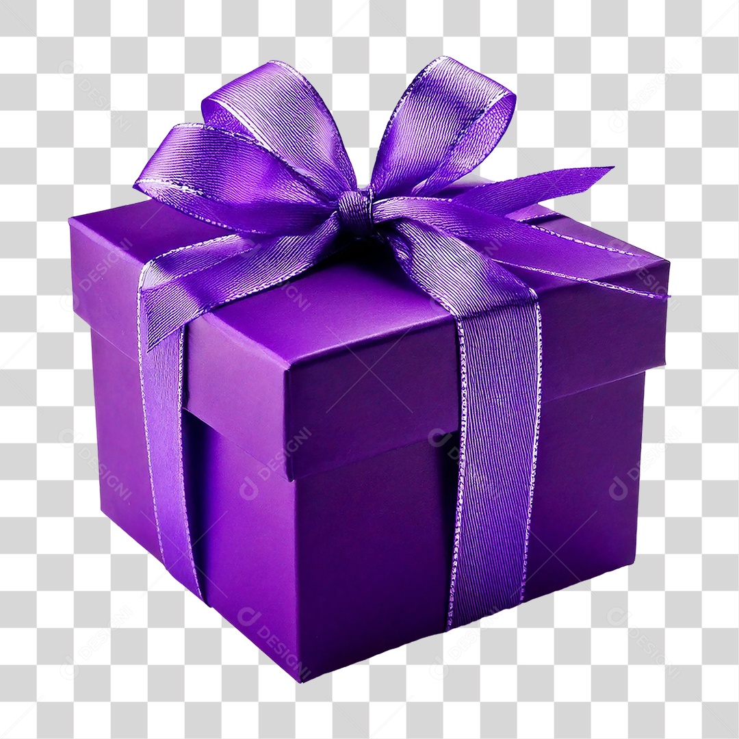 Elemento 3D Caixa de Presente PNG Transparente