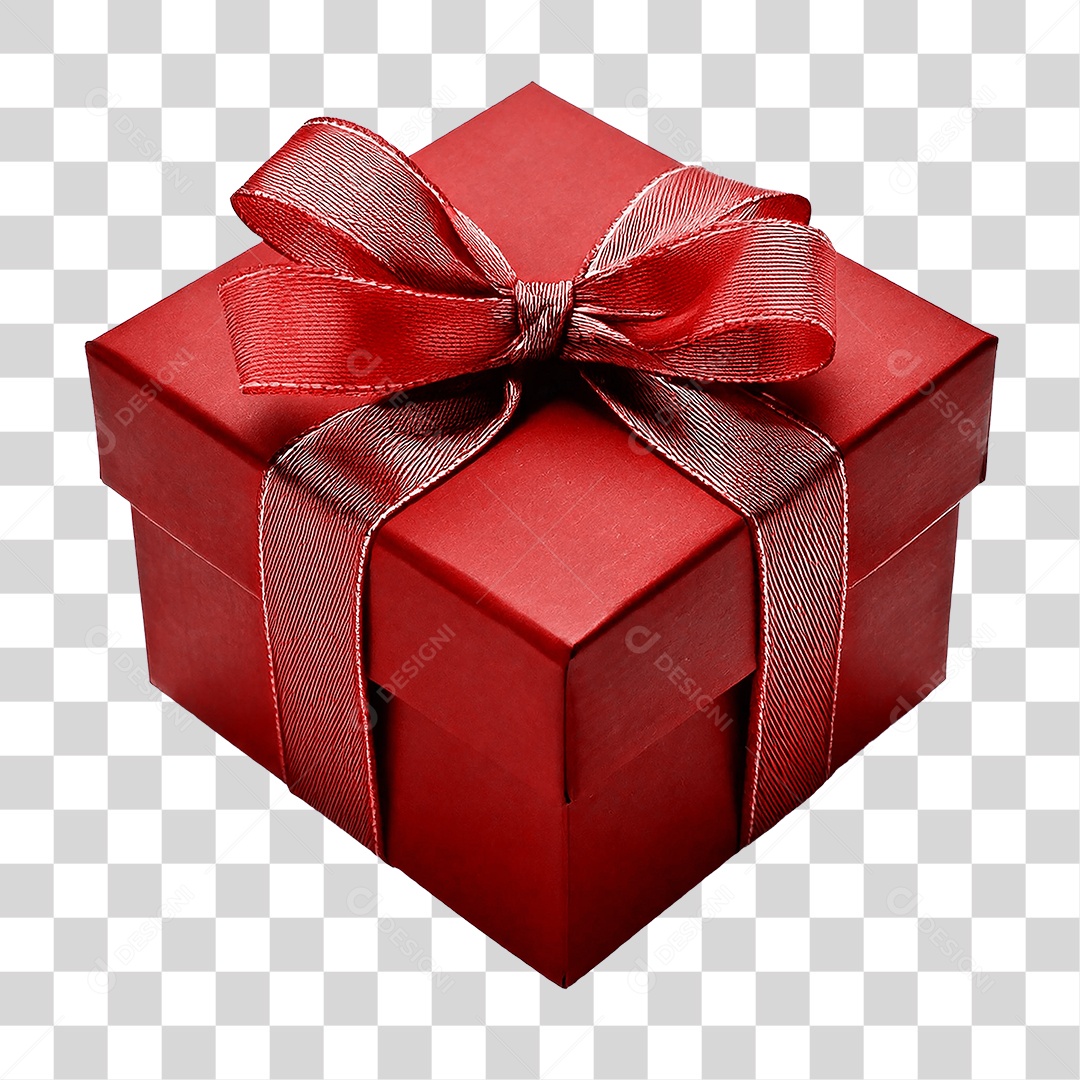Elemento 3D Caixa de Presente PNG Transparente