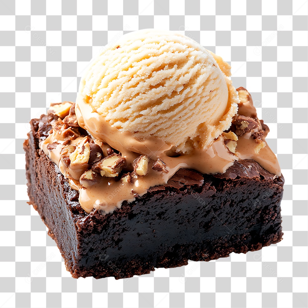 Bolo com Sorvete PNG Transparente