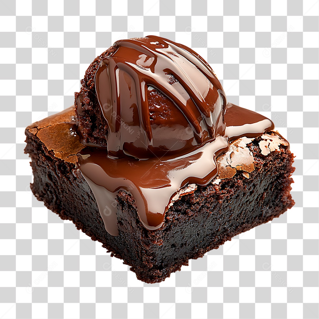 Bolo com Sorvete PNG Transparente