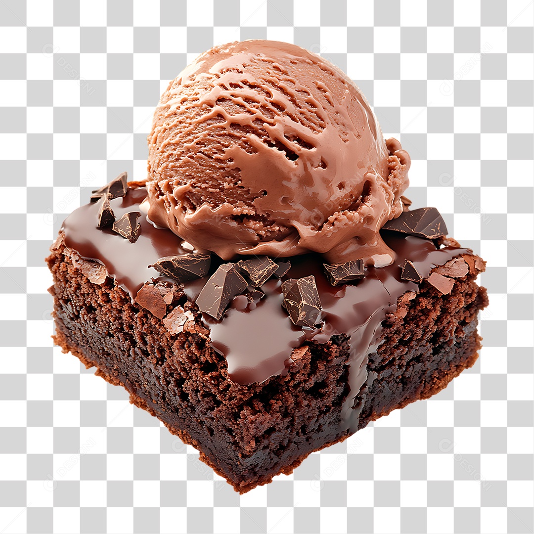 Bolo com Sorvete PNG Transparente