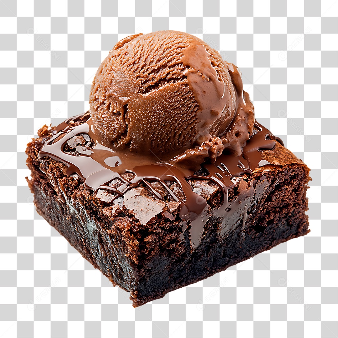 Bolo com Sorvete PNG Transparente