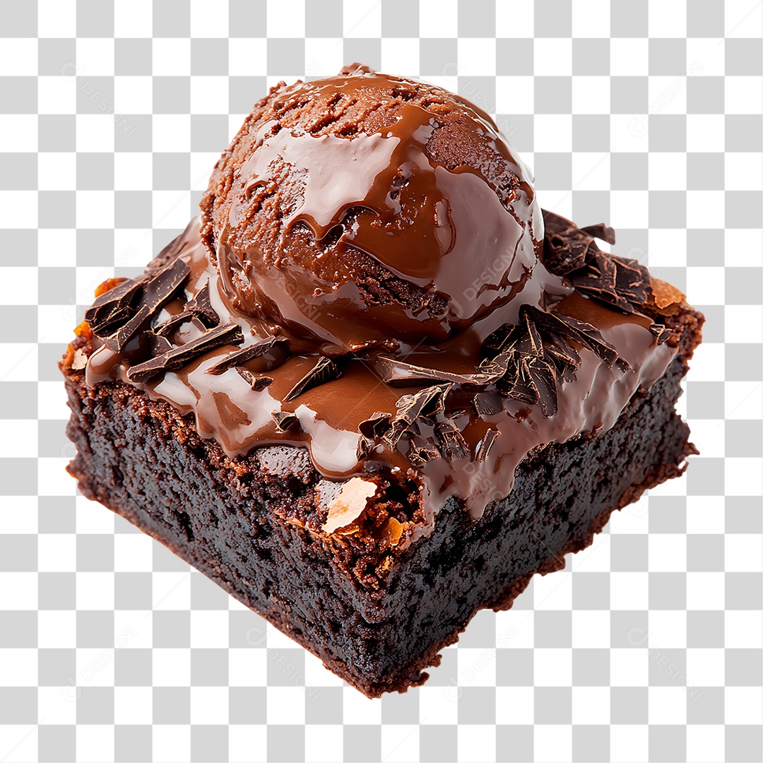 Bolo com Sorvete PNG Transparente