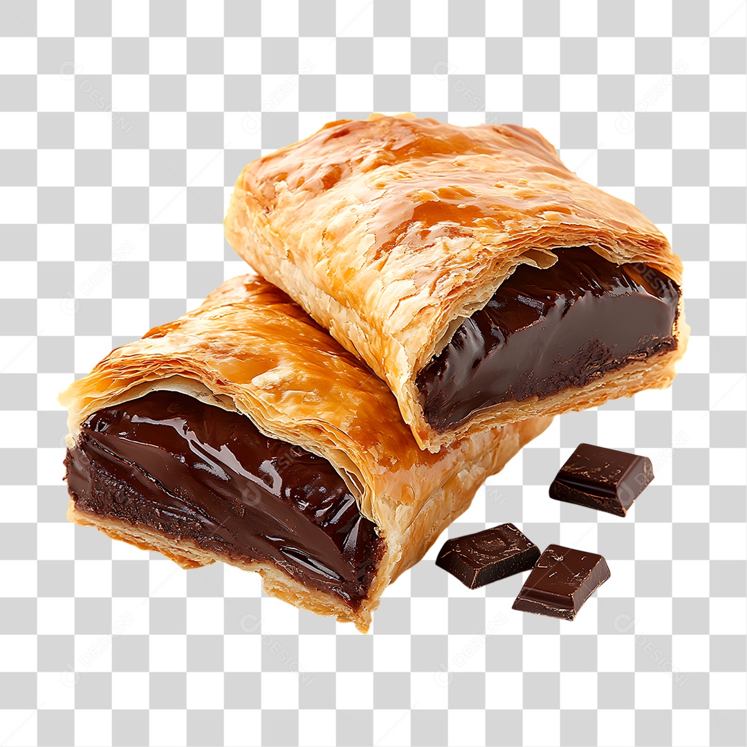 Bolo com Recheio de Chocolate PNG Transparente