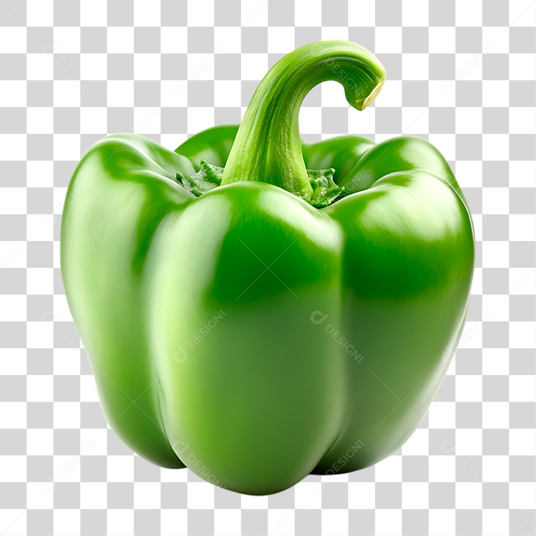 Pimentão Verde PNG Transparente
