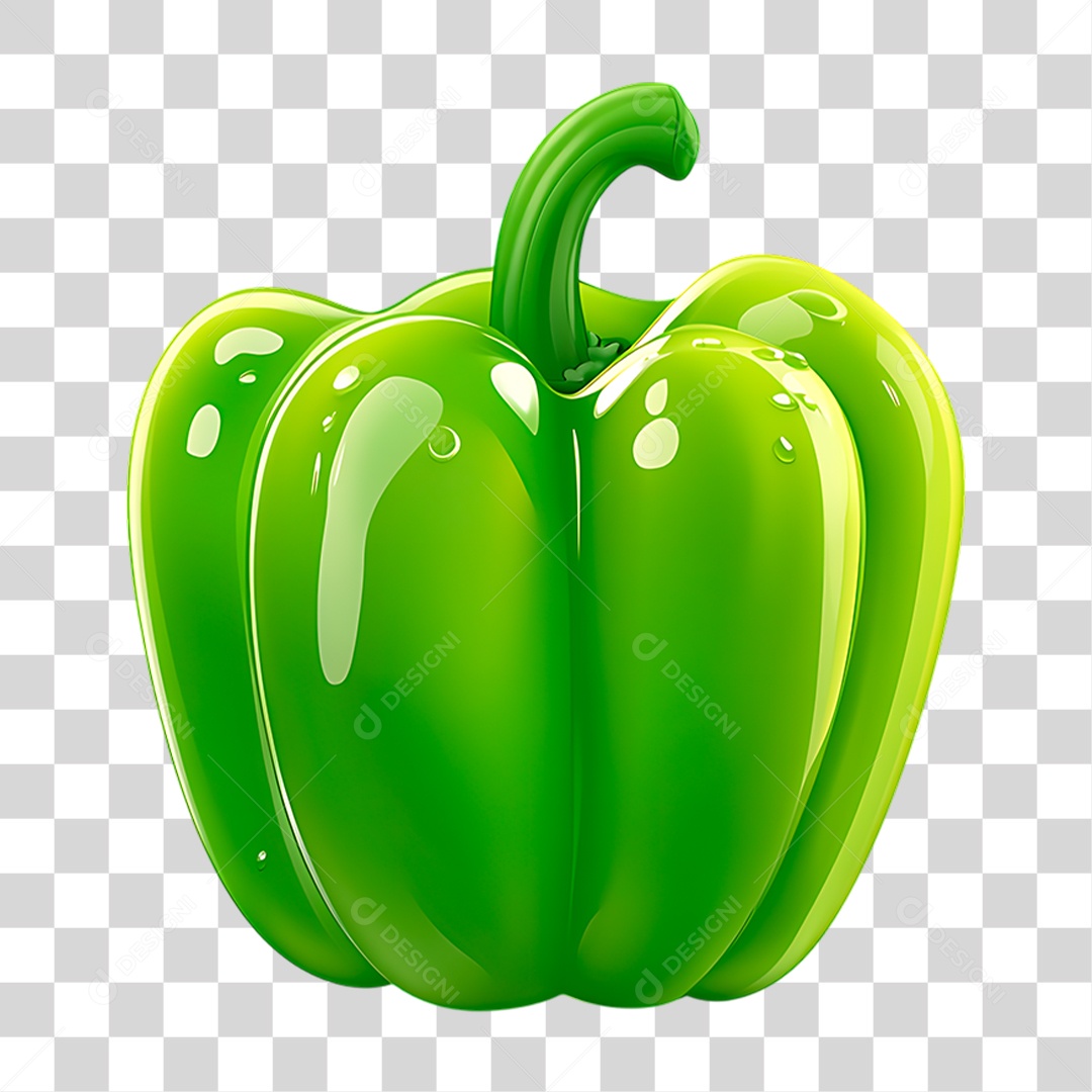 Pimentão Verde PNG Transparente