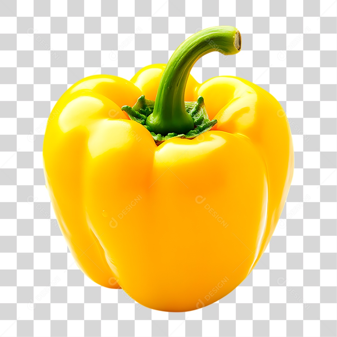 Pimentão Amarelo PNG Transparente