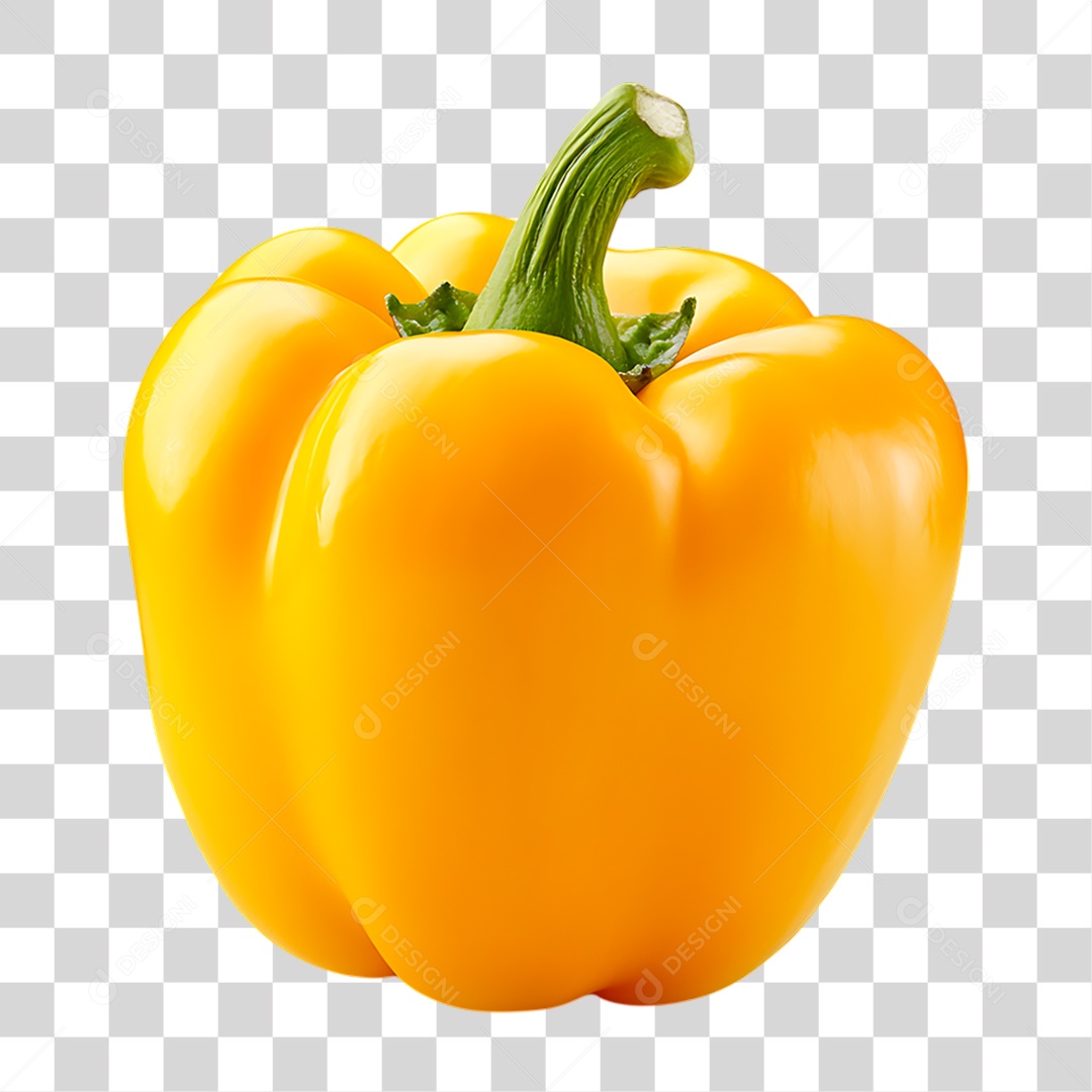 Pimentão Amarelo PNG Transparente