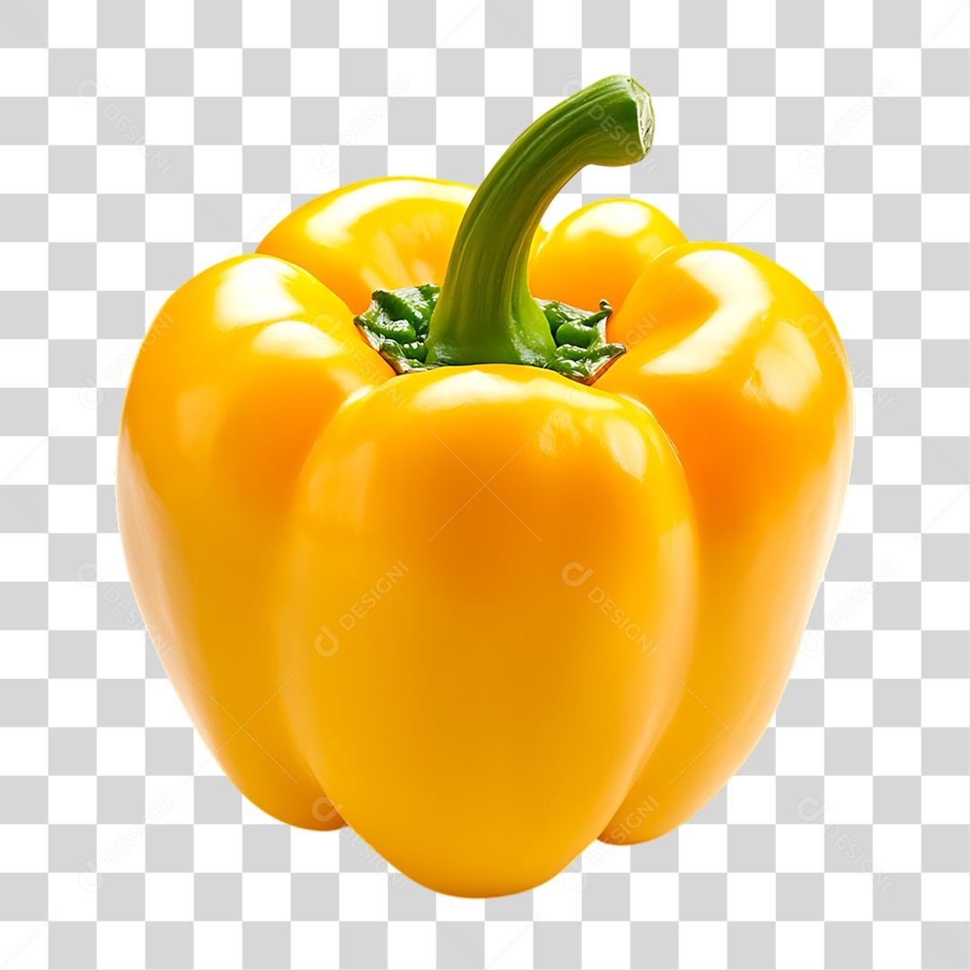 Pimentão Amarelo PNG Transparente