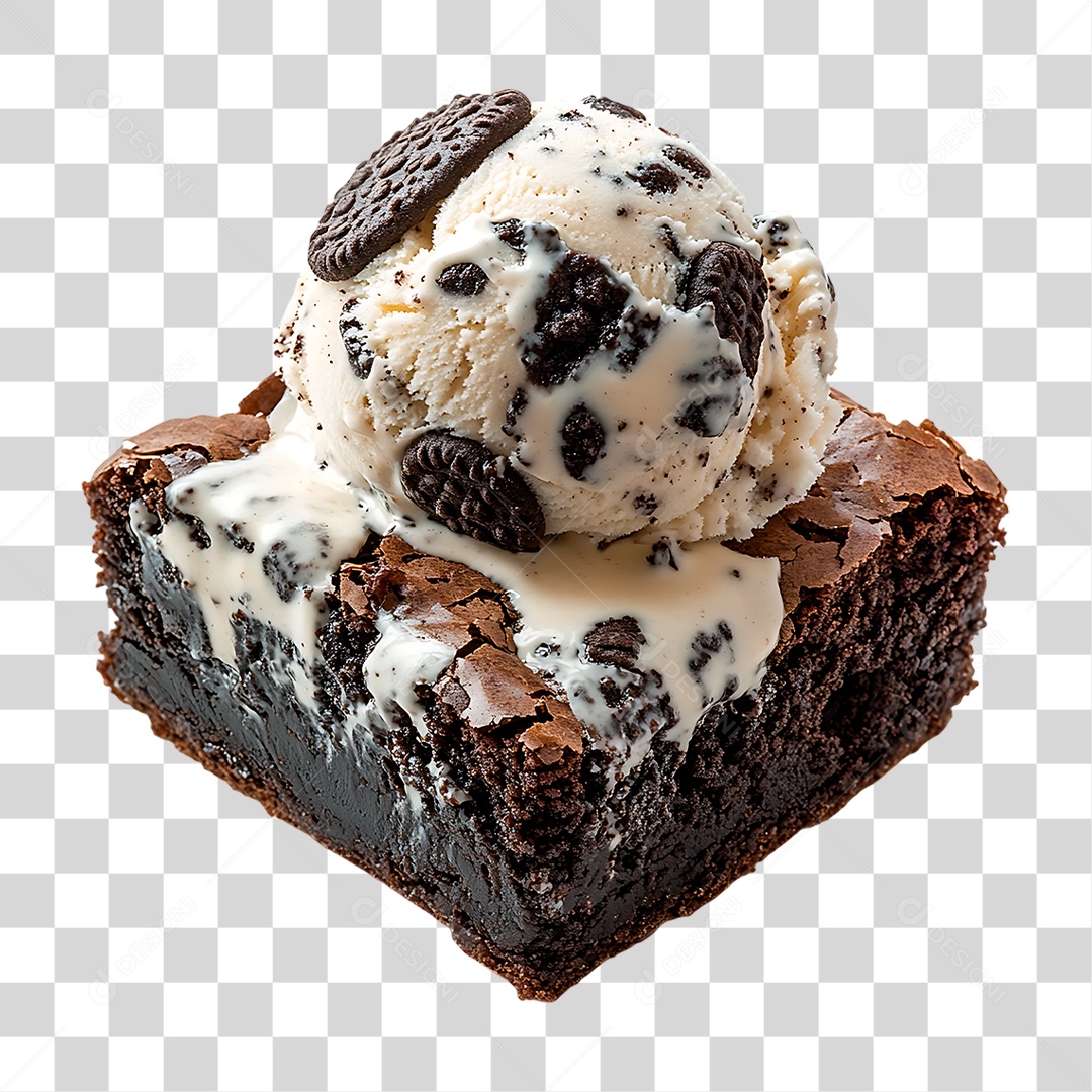 Bolo com Sorvete PNG Transparente