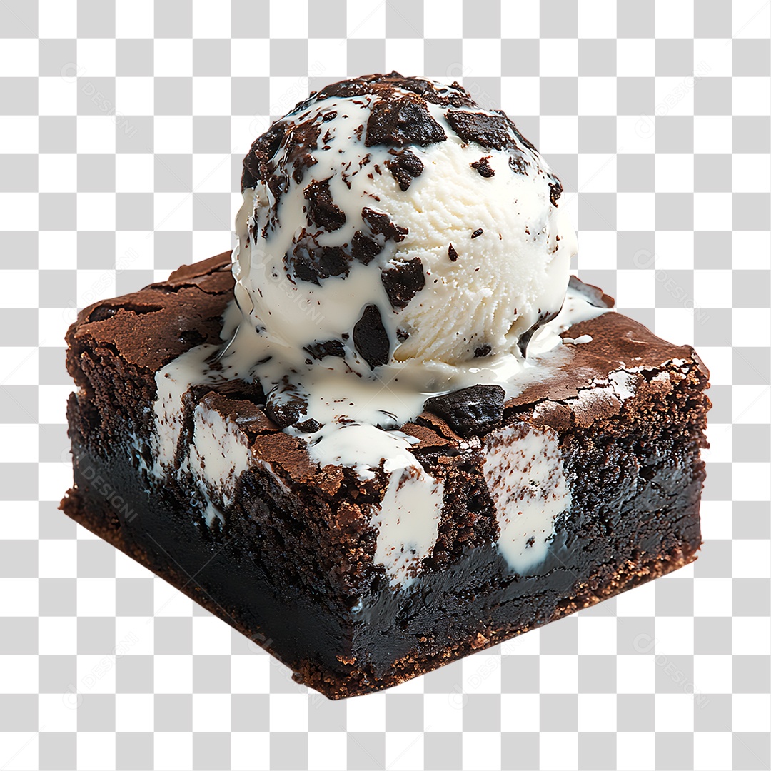 Bolo com Sorvete PNG Transparente