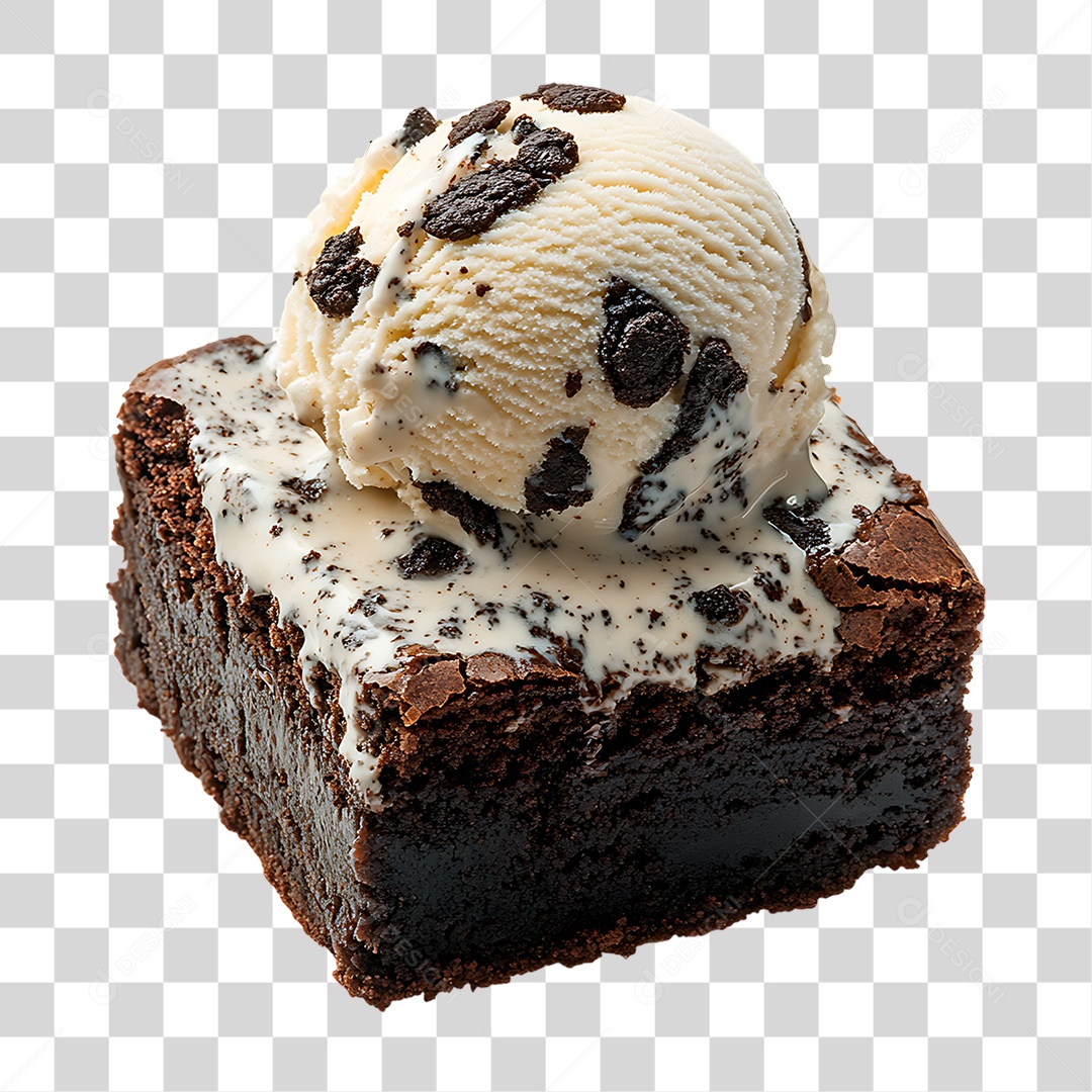 Bolo com Sorvete PNG Transparente