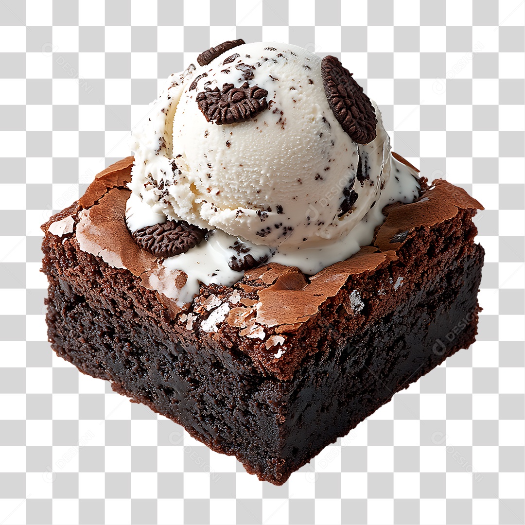 Bolo com Sorvete PNG Transparente