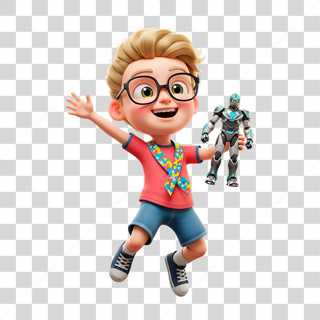 Criança Segurando Boneco PNG Transparente