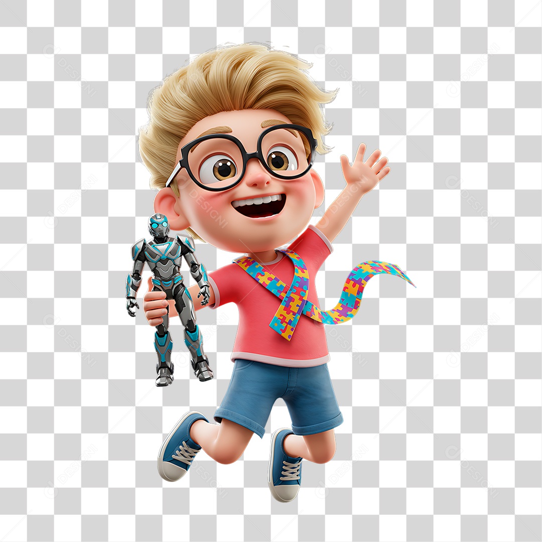 Criança Segurando Boneco PNG Transparente