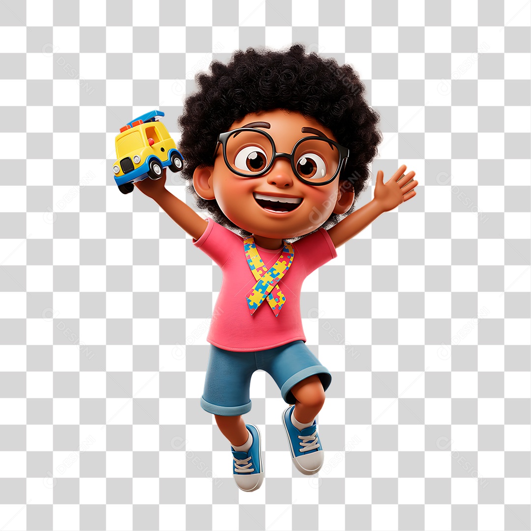 Criança Segurando Carrinho PNG Transparente