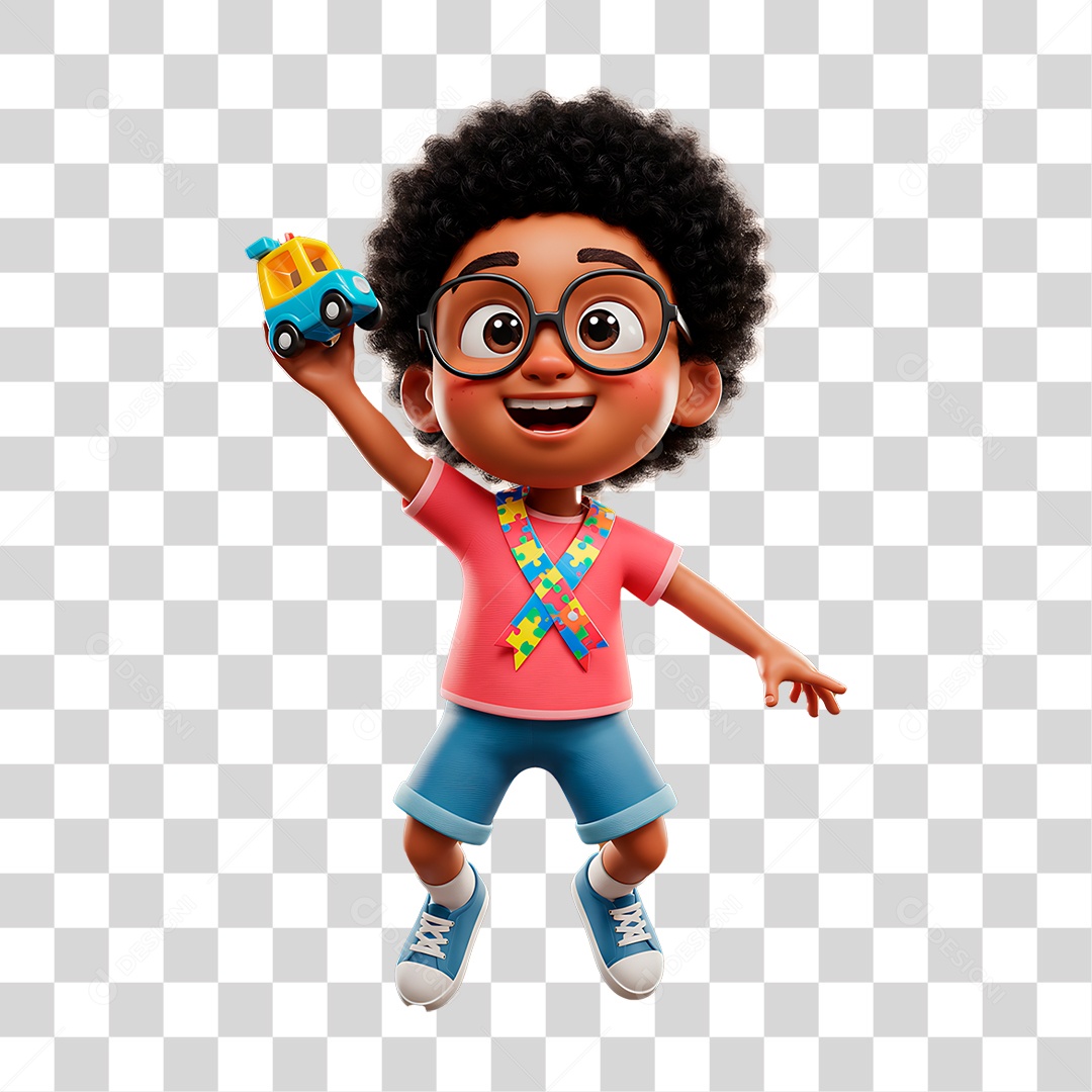 Criança Segurando Carrinho PNG Transparente