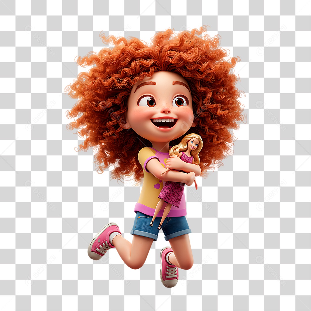 Criança Segurando Boneca PNG Transparente