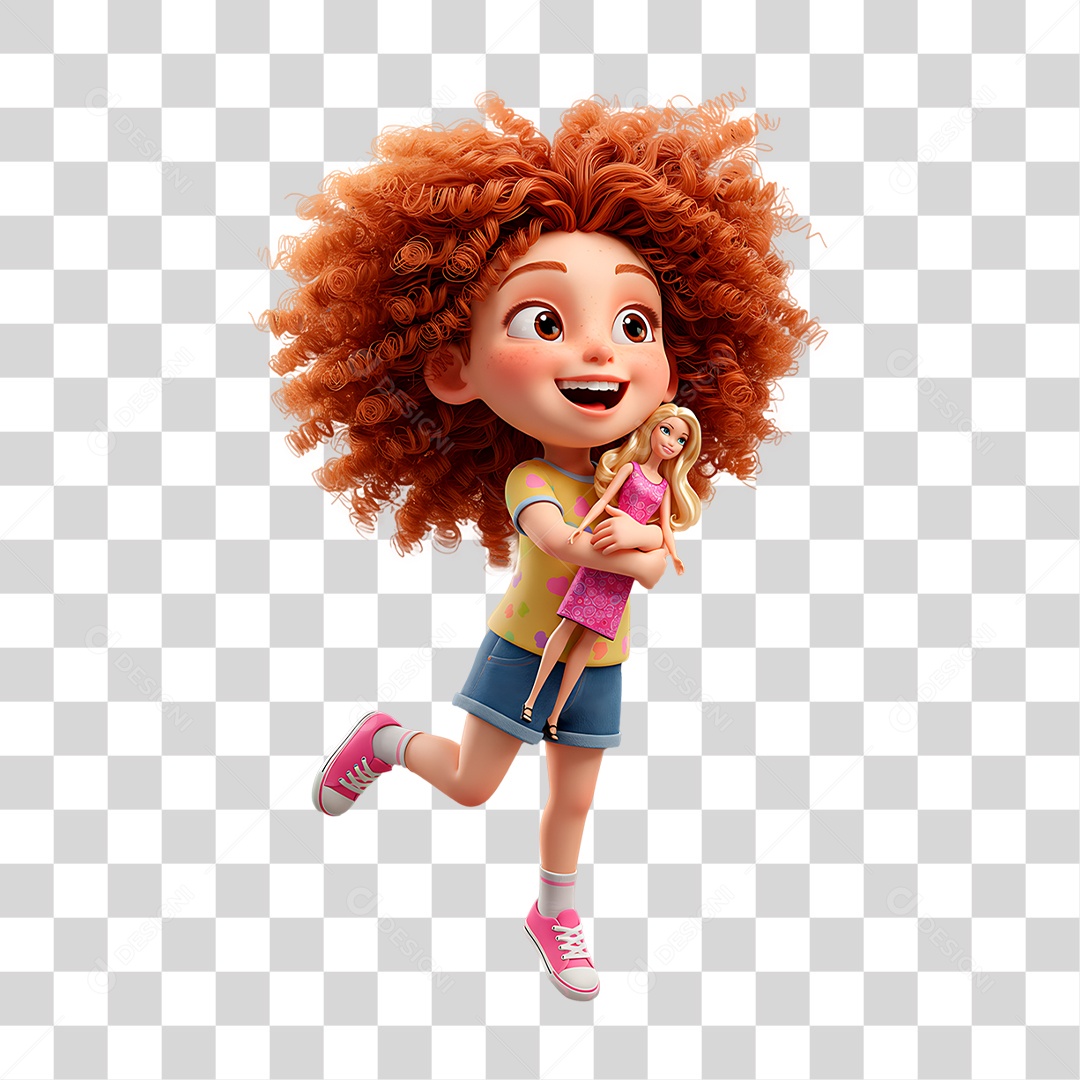 Criança Segurando Boneca PNG Transparente