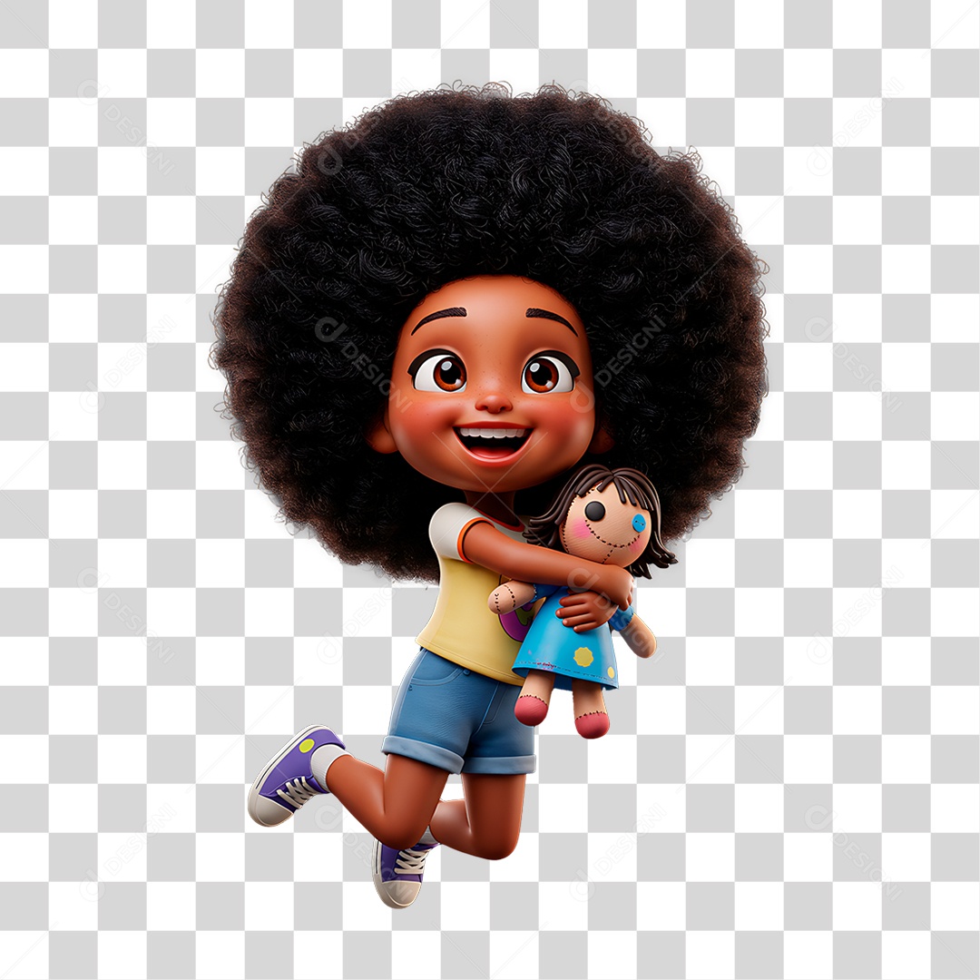 Criança Segurando Boneca PNG Transparente