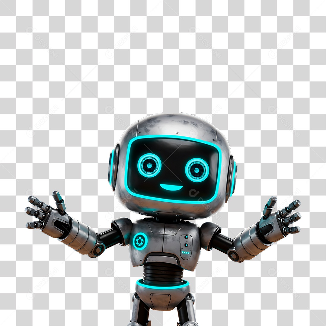 Personagem Robô PNG Transparente