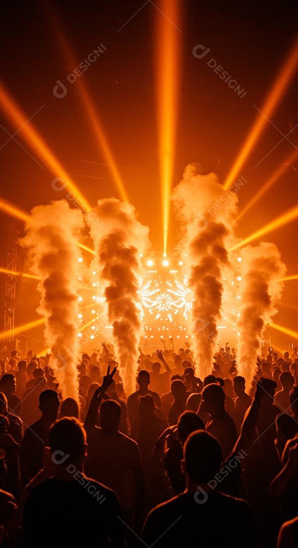 Boate iluminada pessoas curtindo