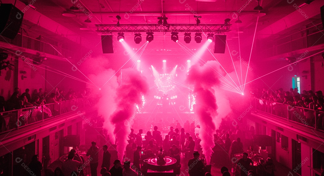 Pessoas aglomerada em evento