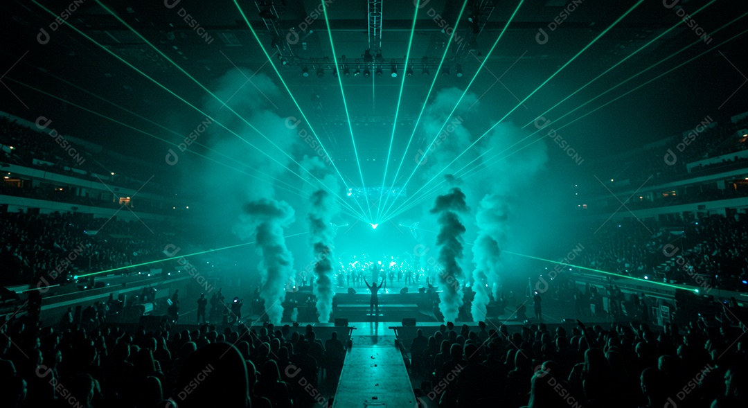 Pessoas aglomerada em evento