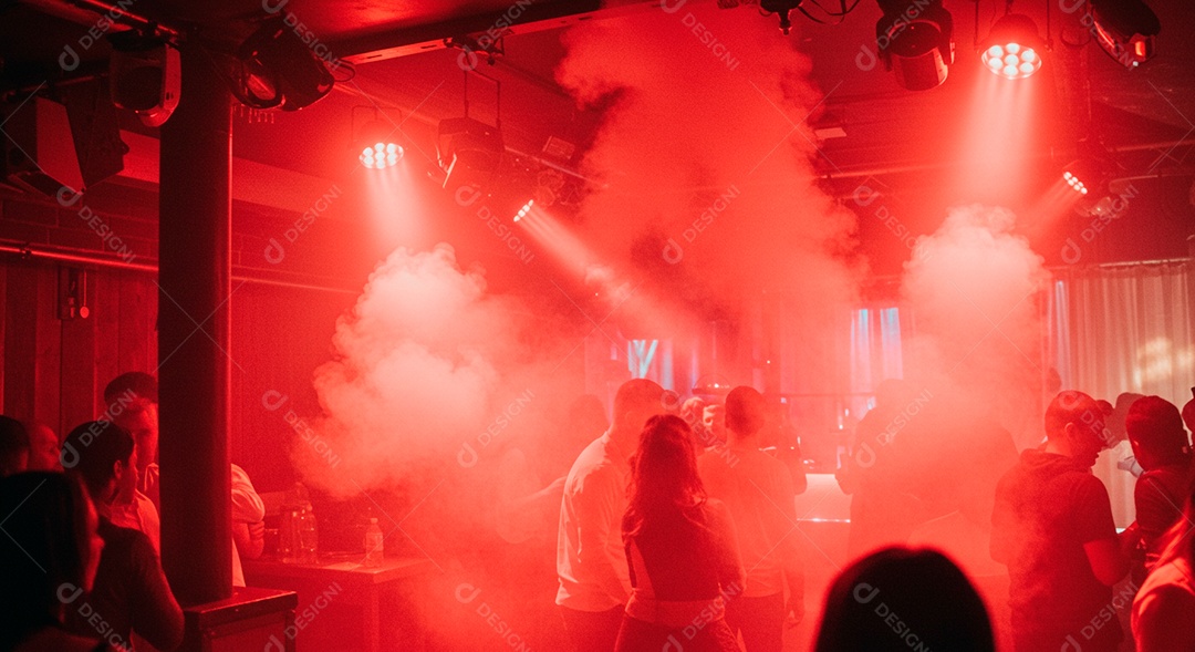 Pessoas aglomerada em evento