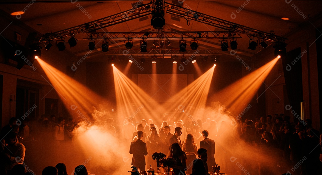 Pessoas aglomerada em evento