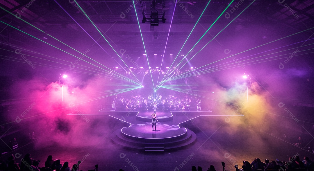 Pessoas aglomerada em evento