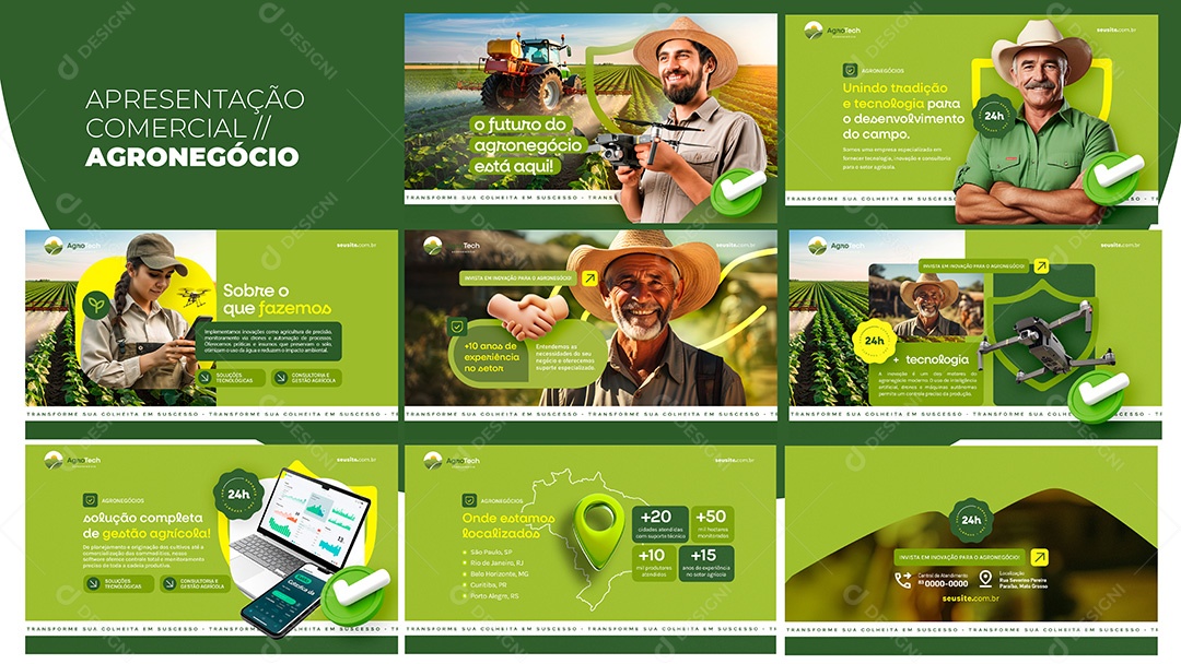 Apresentação Comercial Agronegócio PSD Editável