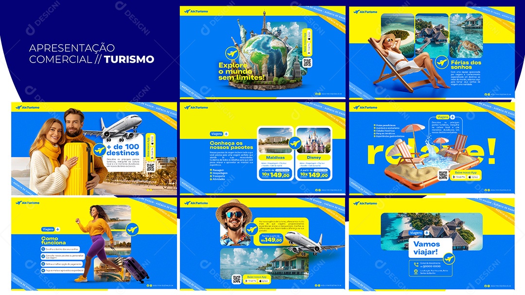 Apresentação Comercial Turismo PSD Editável