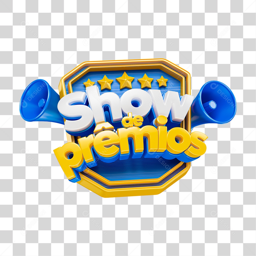 Selo 3D Show de Prêmios PNG Transparente