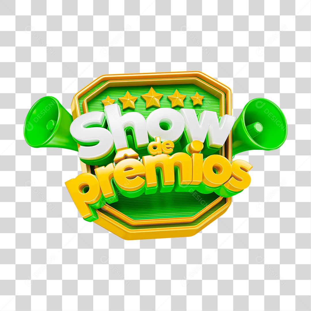 Selo 3D Show de Prêmios PNG Transparente