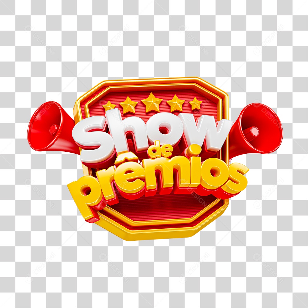 Selo 3D Show de Prêmios PNG Transparente