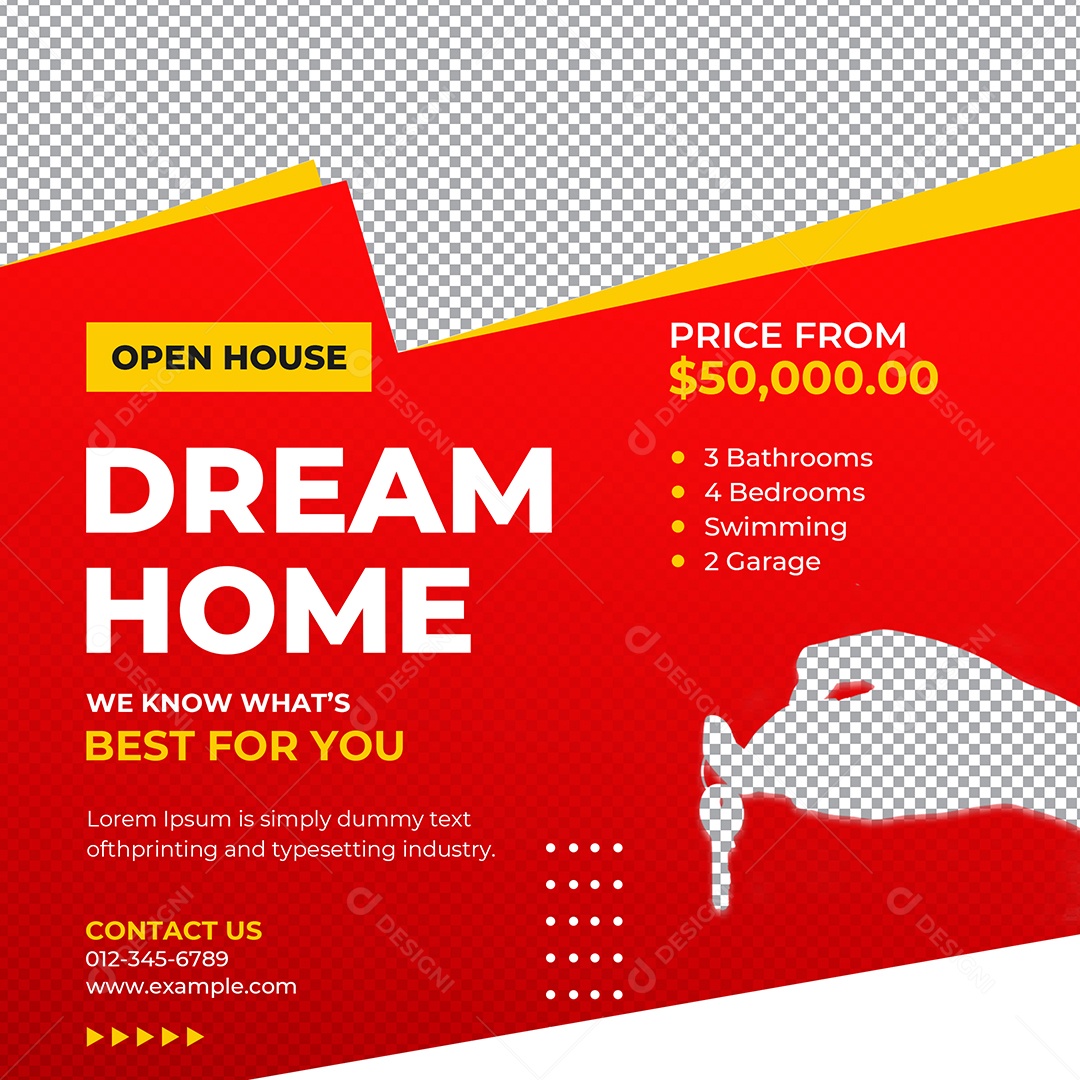 Imobiliária Casa dos Sonhos Social Media PSD Editável