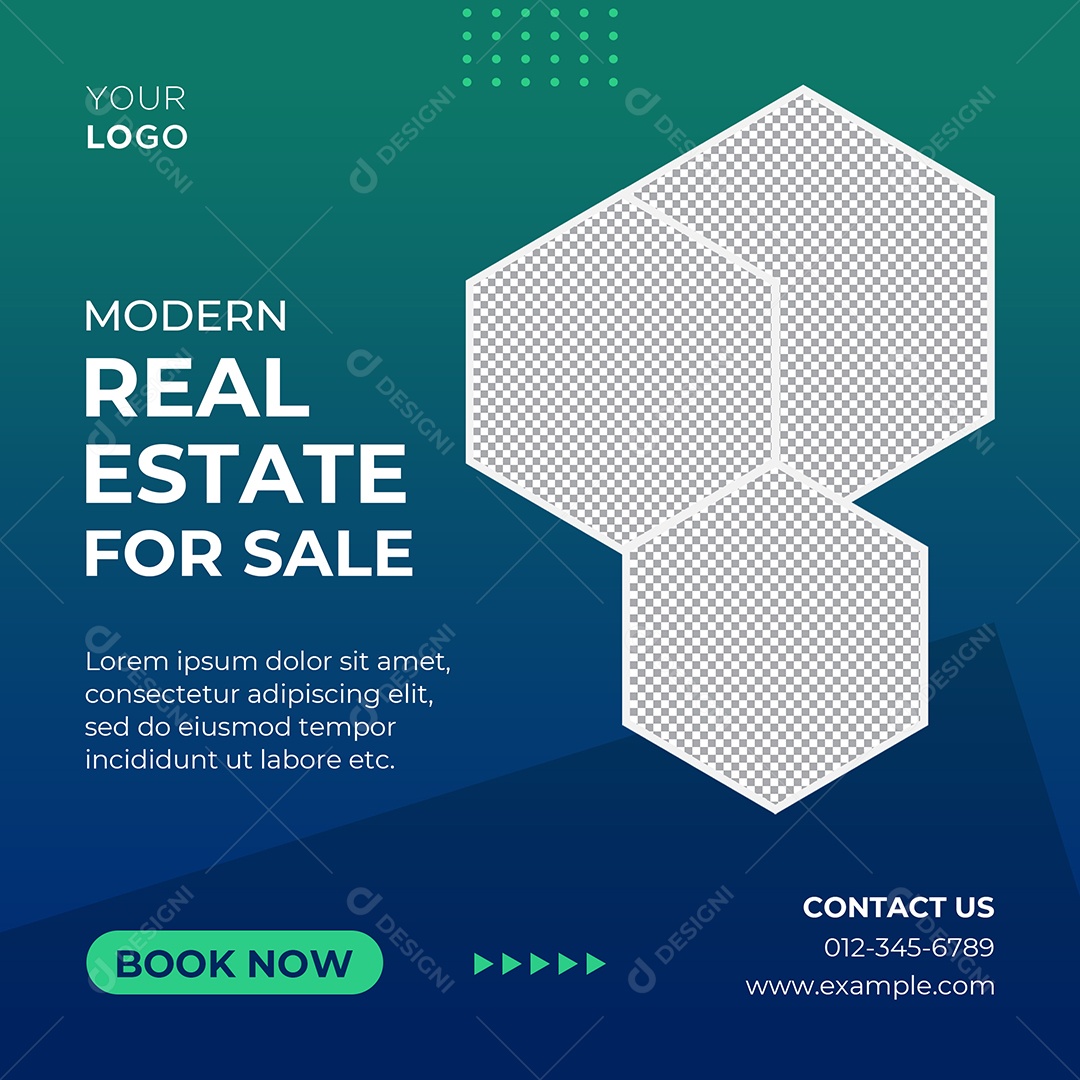 Imobiliária Imóveis Para Venda Social Media PSD Editável