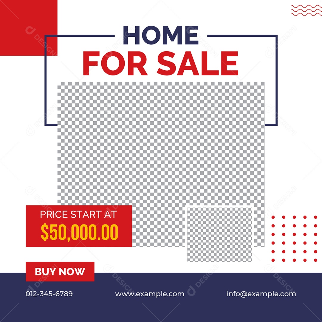 Imobiliária Casa Para Venda Social Media PSD Editável