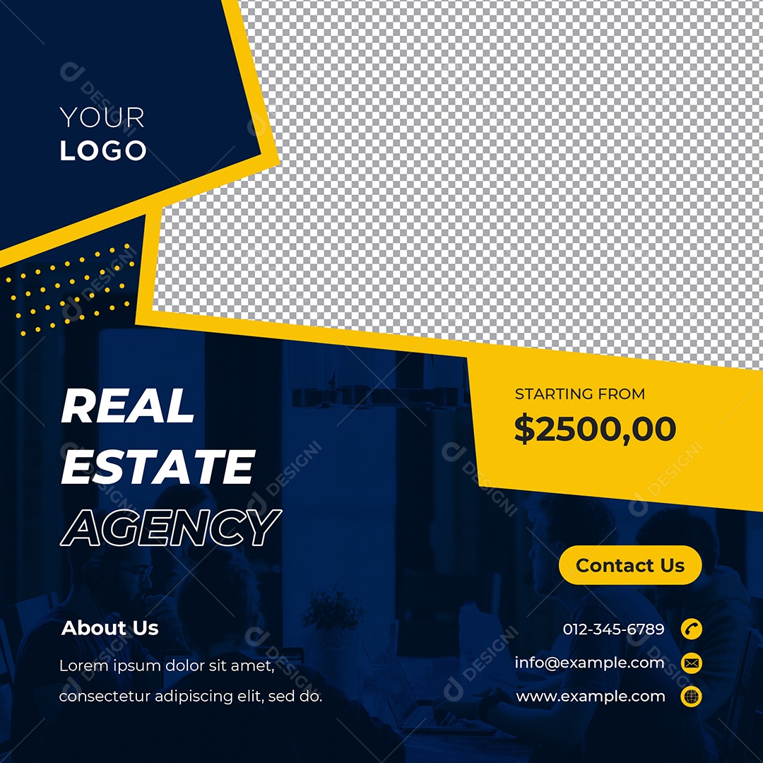 Agência imobiliária Social Media PSD Editável