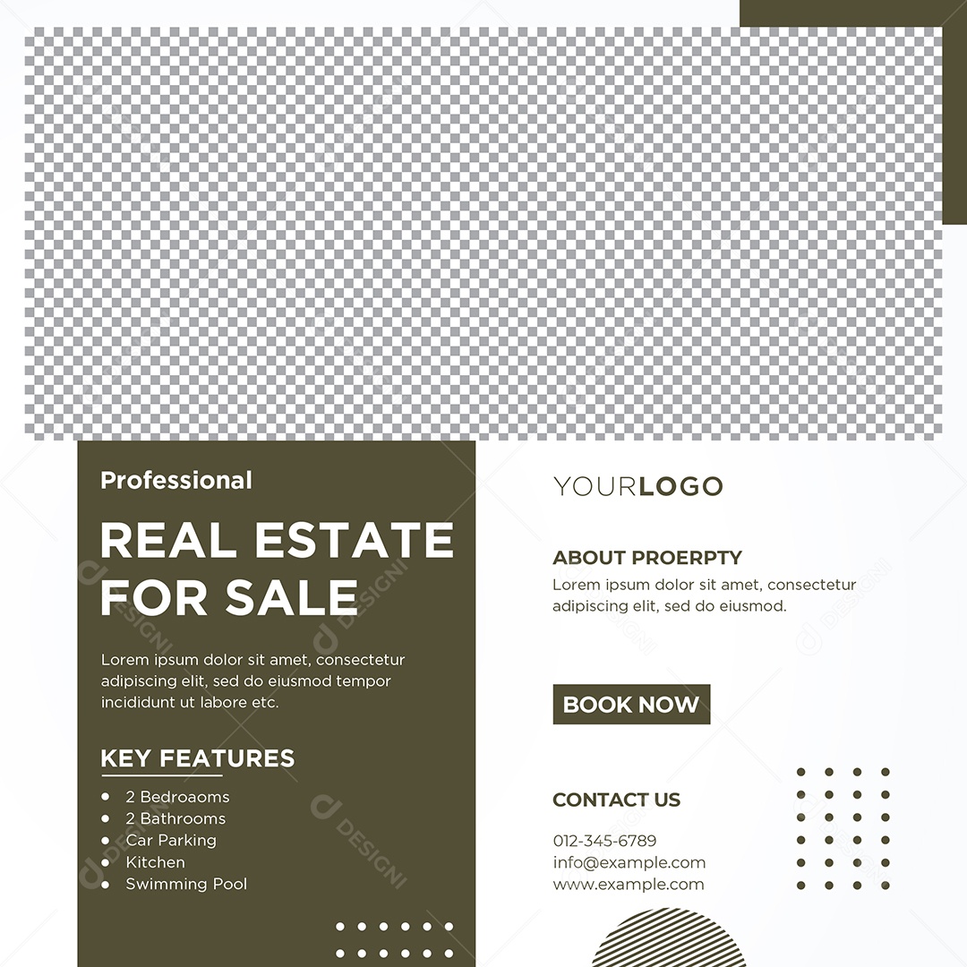 Imobiliária Imóveis Para Venda Social Media PSD Editável