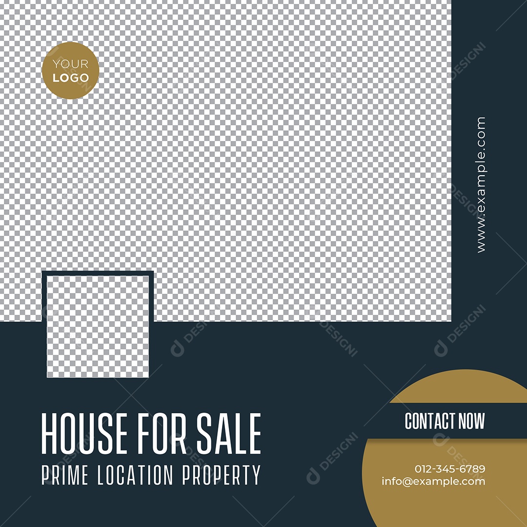 Imobiliária Casa Para Venda Social Media PSD Editável