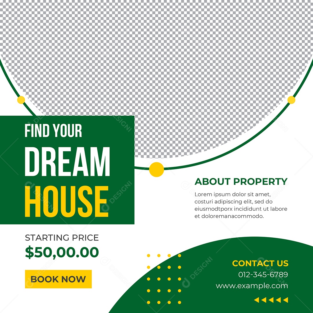 Imobiliária Casa dos Sonhos Social Media PSD Editável