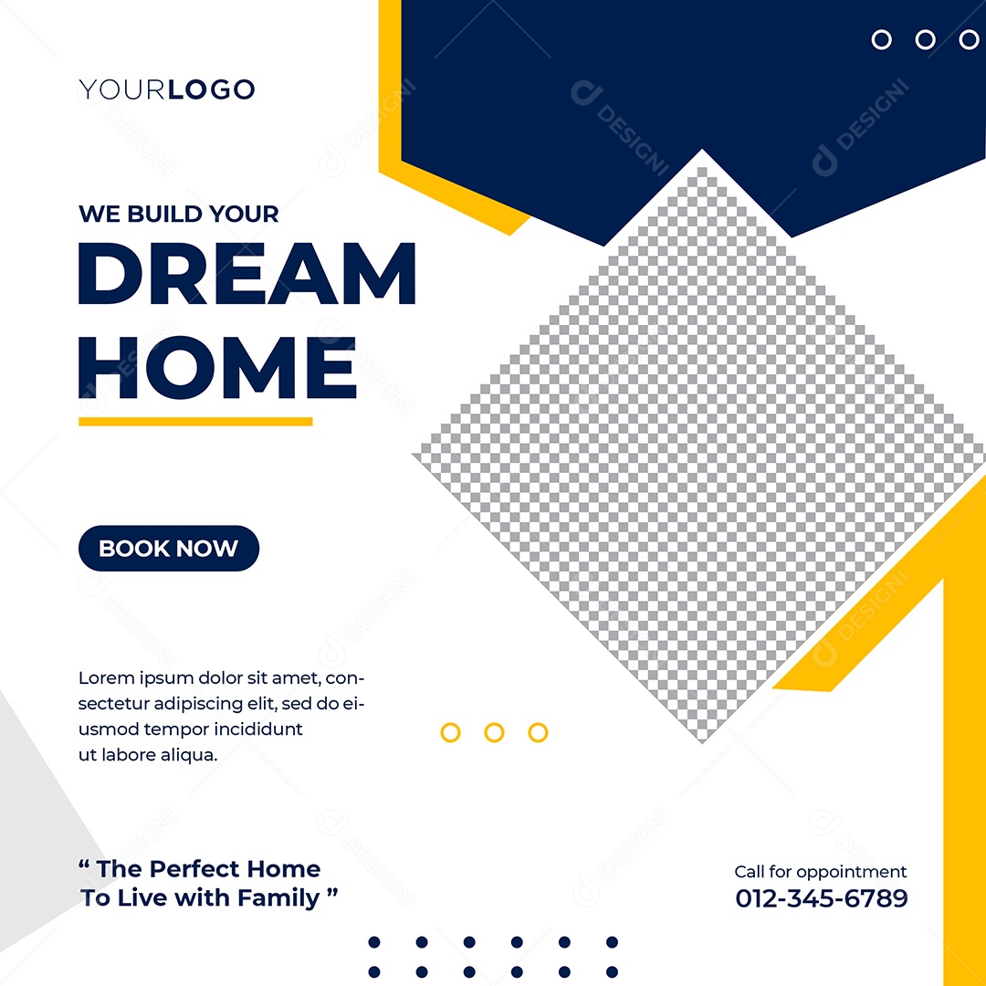 Imobiliária Casa dos Sonhos Social Media PSD Editável